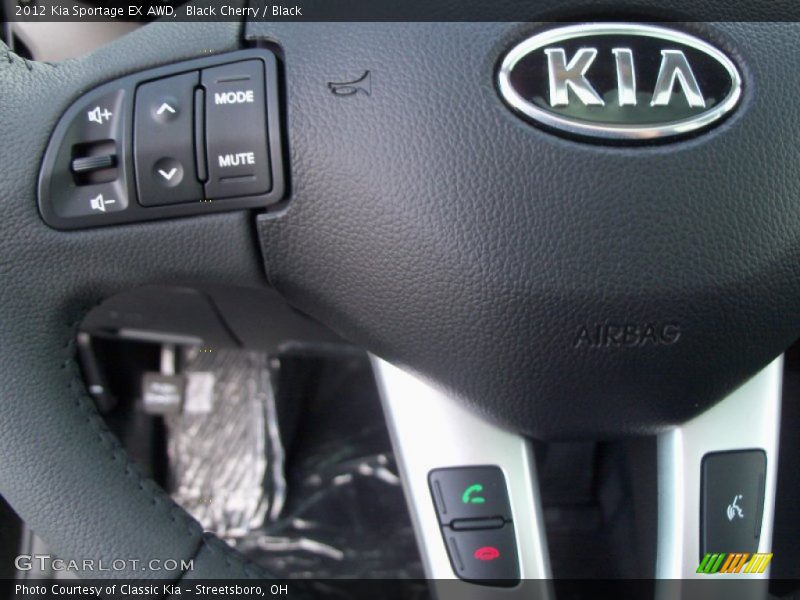 Black Cherry / Black 2012 Kia Sportage EX AWD
