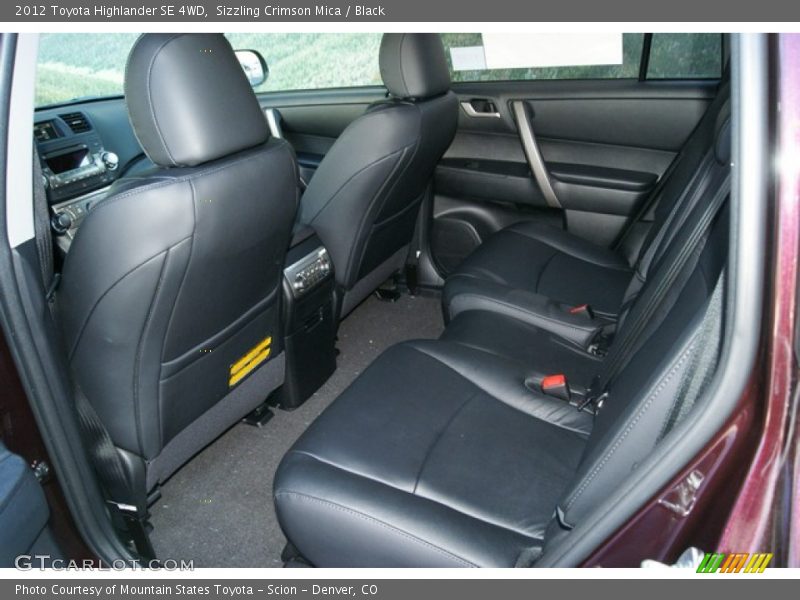 Sizzling Crimson Mica / Black 2012 Toyota Highlander SE 4WD