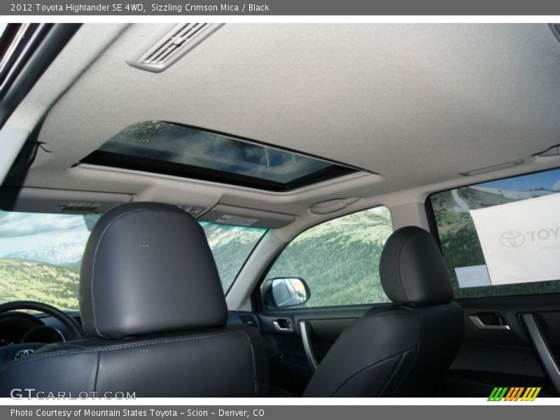 Sizzling Crimson Mica / Black 2012 Toyota Highlander SE 4WD