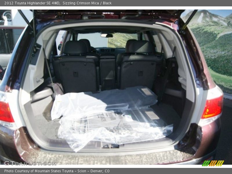 Sizzling Crimson Mica / Black 2012 Toyota Highlander SE 4WD