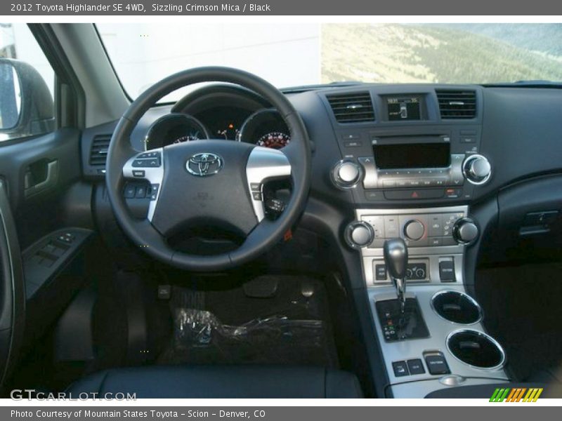 Sizzling Crimson Mica / Black 2012 Toyota Highlander SE 4WD