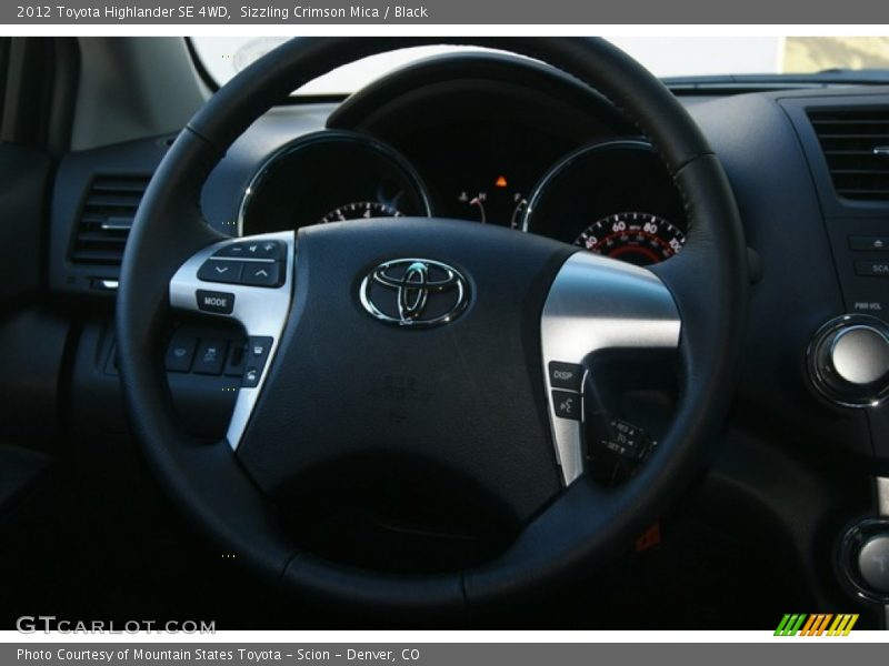 Sizzling Crimson Mica / Black 2012 Toyota Highlander SE 4WD