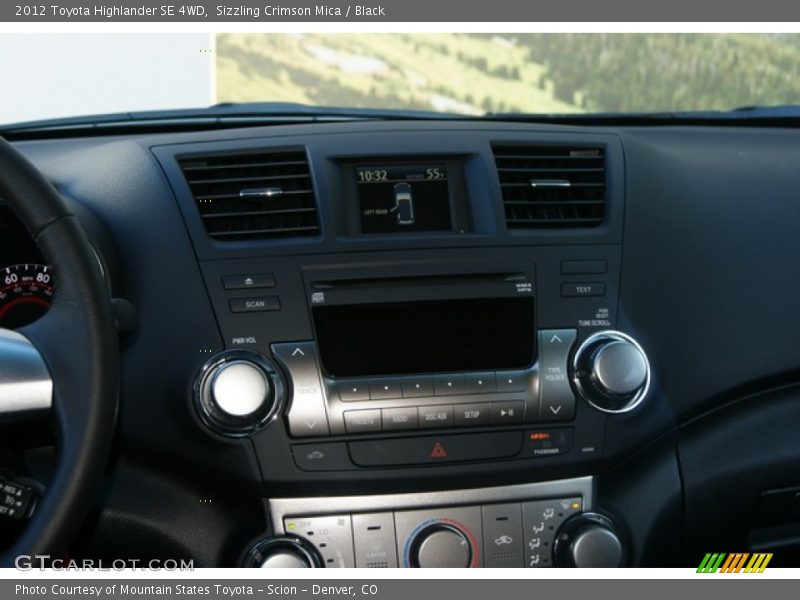 Sizzling Crimson Mica / Black 2012 Toyota Highlander SE 4WD