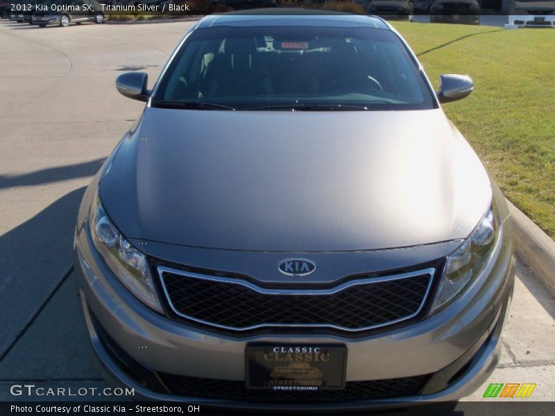 Titanium Silver / Black 2012 Kia Optima SX