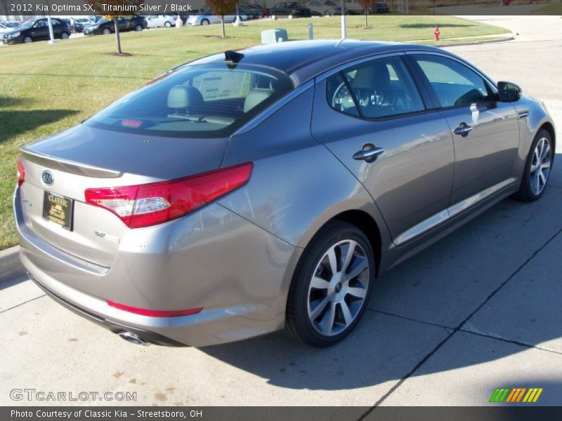 Titanium Silver / Black 2012 Kia Optima SX