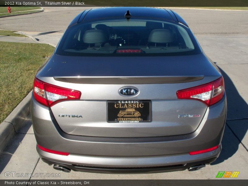 Titanium Silver / Black 2012 Kia Optima SX