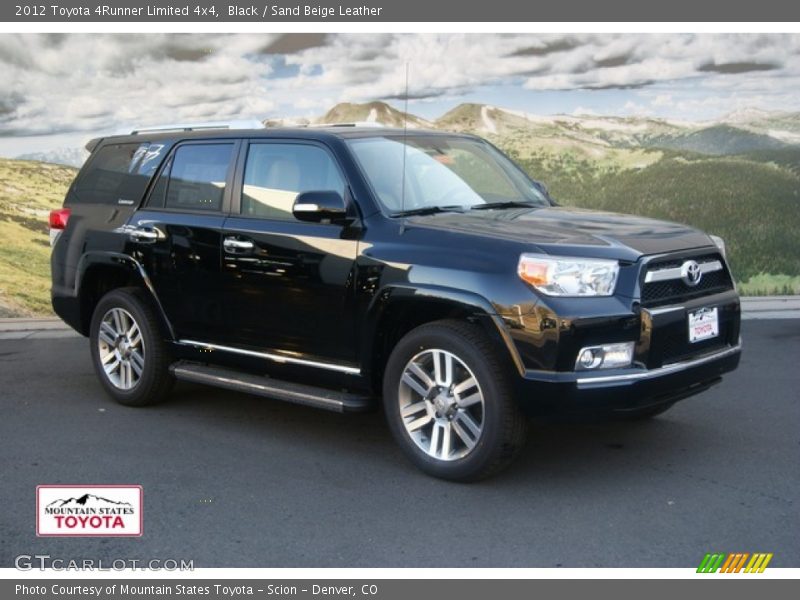 Black / Sand Beige Leather 2012 Toyota 4Runner Limited 4x4