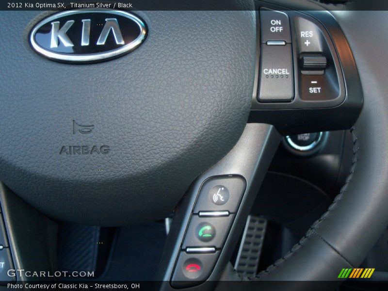 Titanium Silver / Black 2012 Kia Optima SX