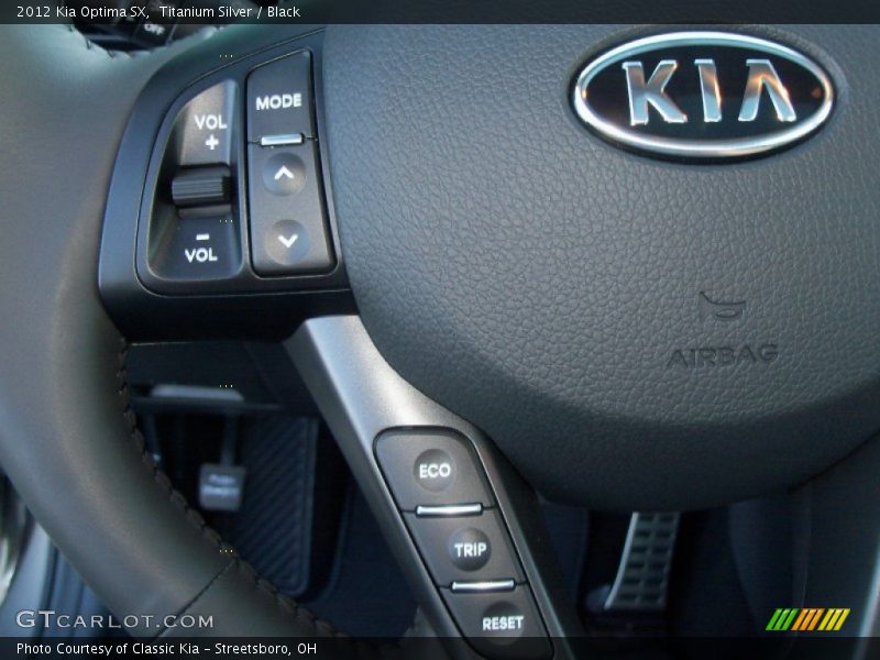 Titanium Silver / Black 2012 Kia Optima SX