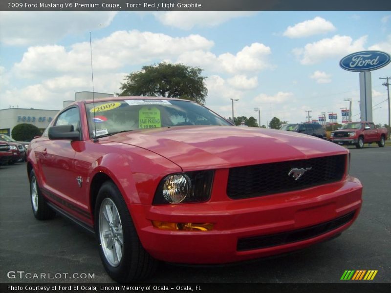 Torch Red / Light Graphite 2009 Ford Mustang V6 Premium Coupe