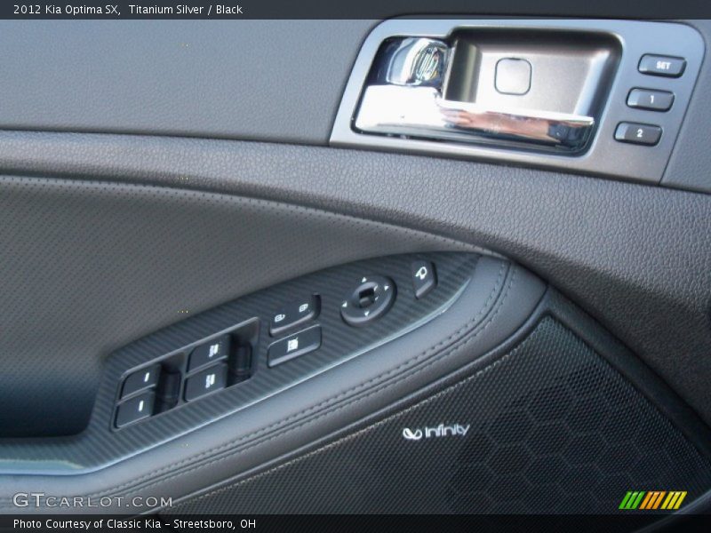 Titanium Silver / Black 2012 Kia Optima SX