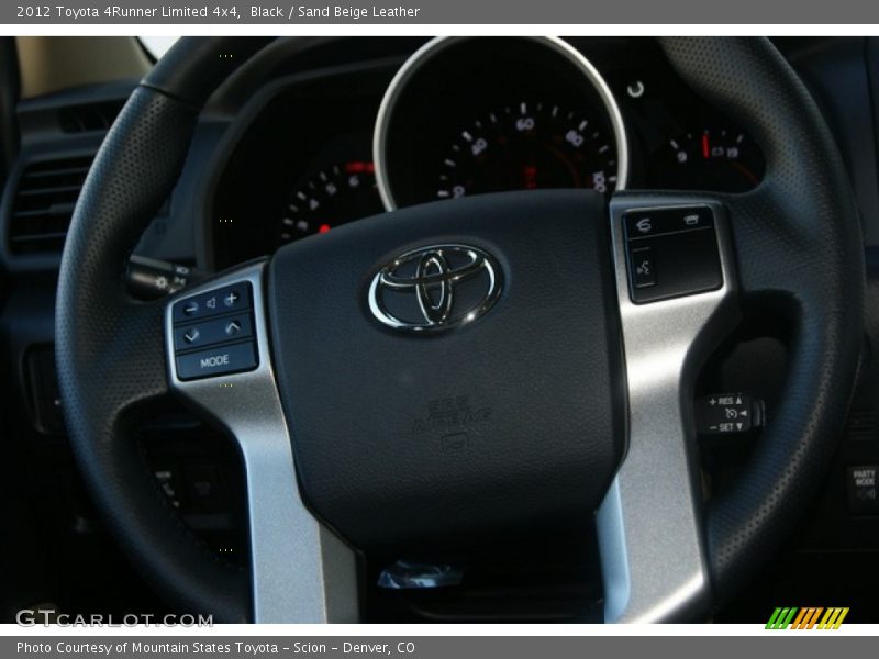 Black / Sand Beige Leather 2012 Toyota 4Runner Limited 4x4