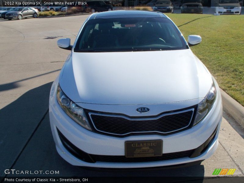 Snow White Pearl / Black 2012 Kia Optima SX