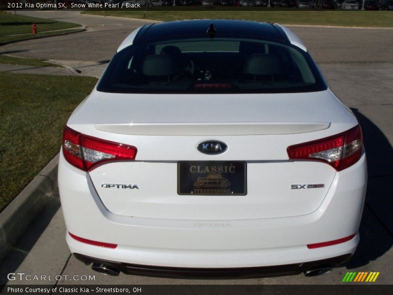 Snow White Pearl / Black 2012 Kia Optima SX