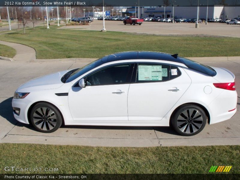 Snow White Pearl / Black 2012 Kia Optima SX