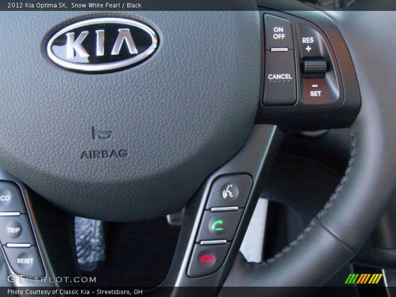 Snow White Pearl / Black 2012 Kia Optima SX
