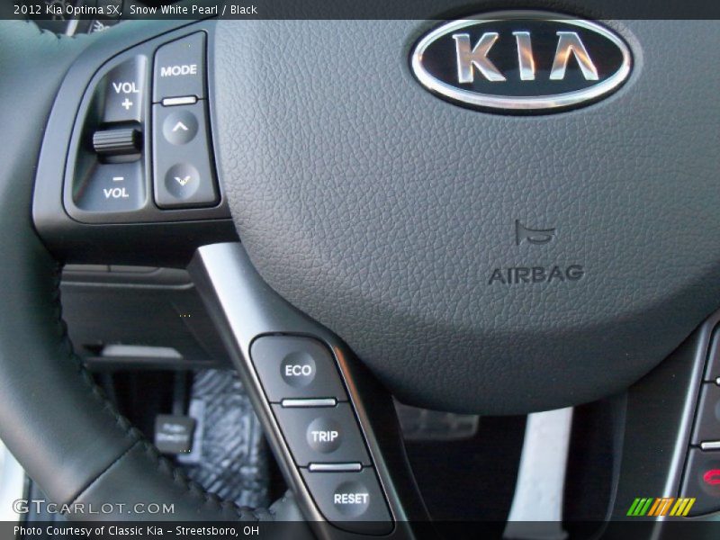Snow White Pearl / Black 2012 Kia Optima SX