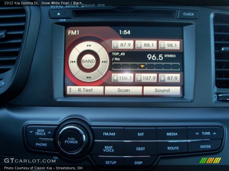 Snow White Pearl / Black 2012 Kia Optima SX
