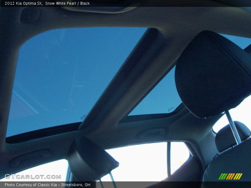 Sunroof of 2012 Optima SX