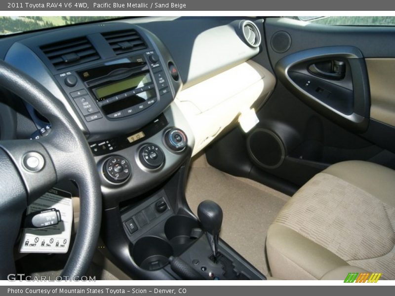 Pacific Blue Metallic / Sand Beige 2011 Toyota RAV4 V6 4WD
