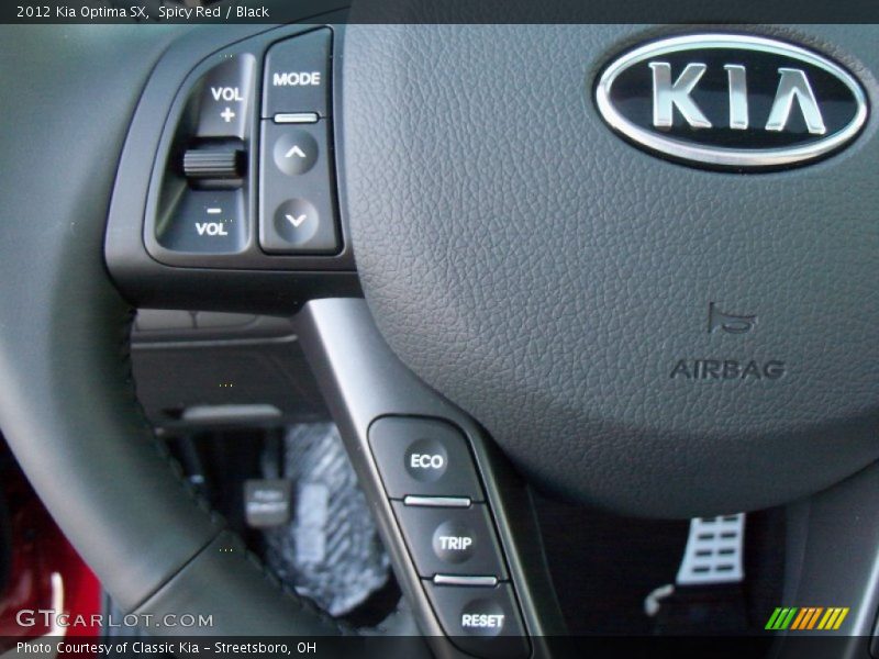 Spicy Red / Black 2012 Kia Optima SX