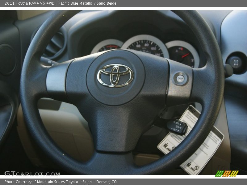 Pacific Blue Metallic / Sand Beige 2011 Toyota RAV4 V6 4WD