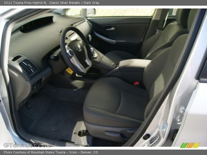 Classic Silver Metallic / Dark Gray 2011 Toyota Prius Hybrid III