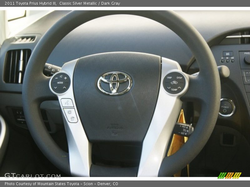 Classic Silver Metallic / Dark Gray 2011 Toyota Prius Hybrid III