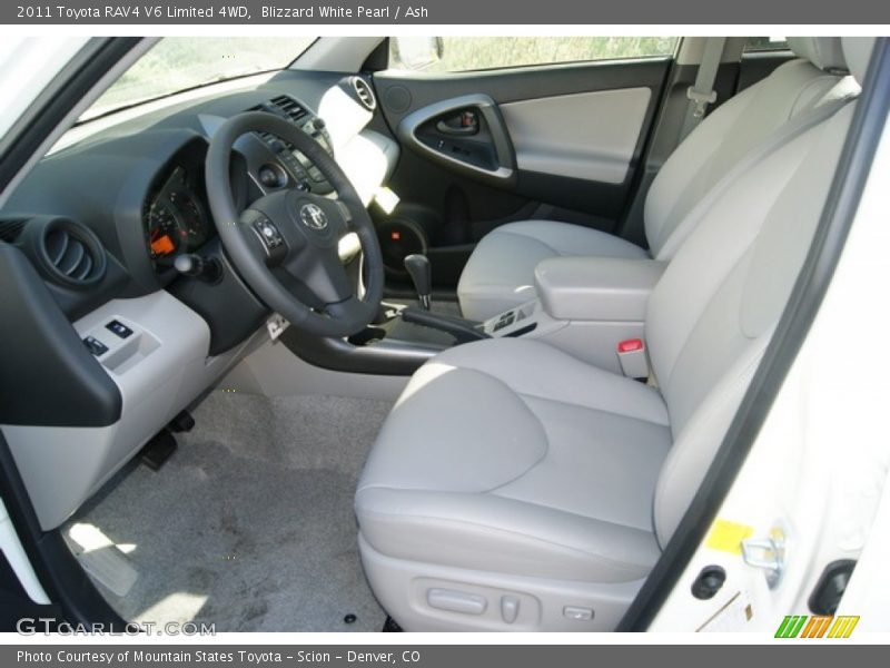 Blizzard White Pearl / Ash 2011 Toyota RAV4 V6 Limited 4WD