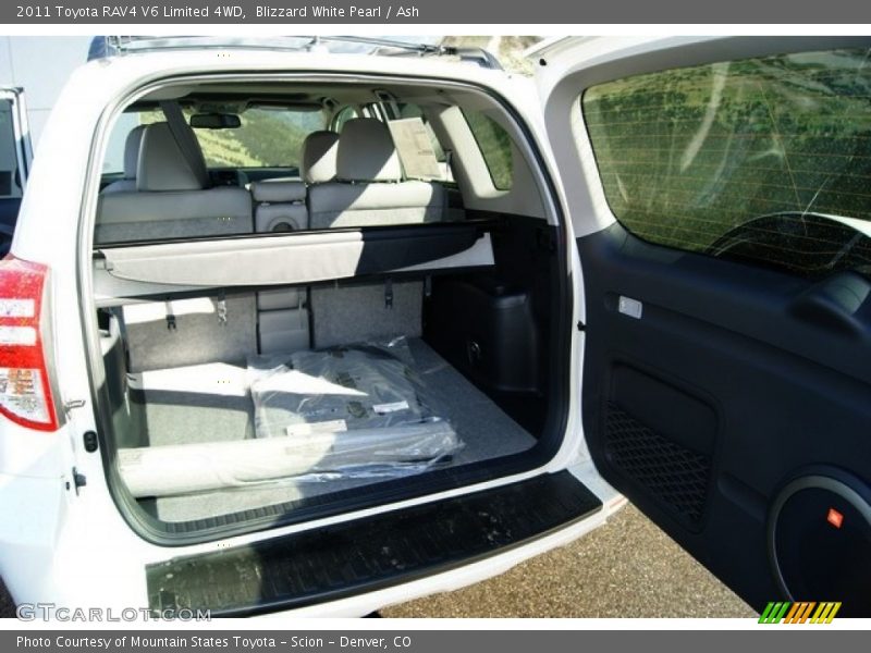 Blizzard White Pearl / Ash 2011 Toyota RAV4 V6 Limited 4WD
