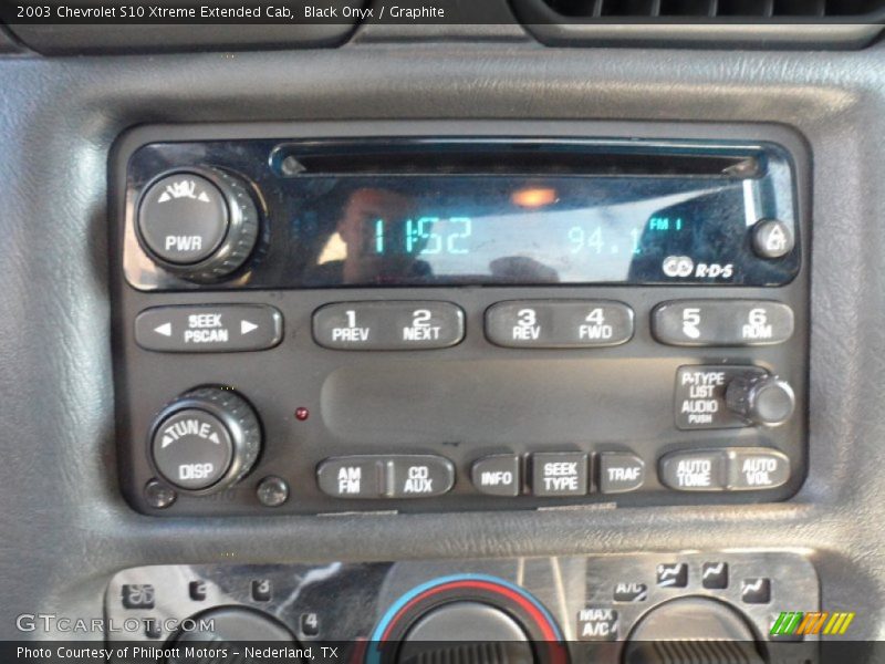 Black Onyx / Graphite 2003 Chevrolet S10 Xtreme Extended Cab