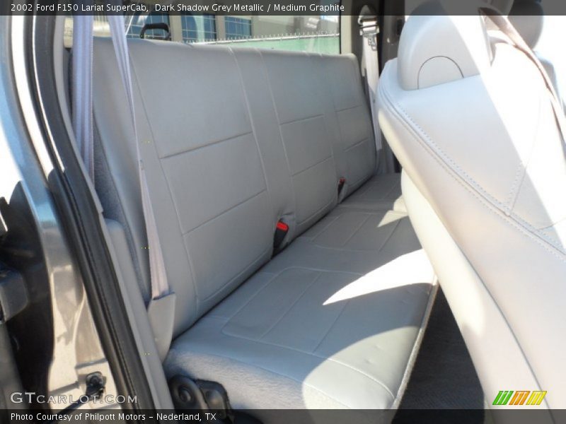Dark Shadow Grey Metallic / Medium Graphite 2002 Ford F150 Lariat SuperCab