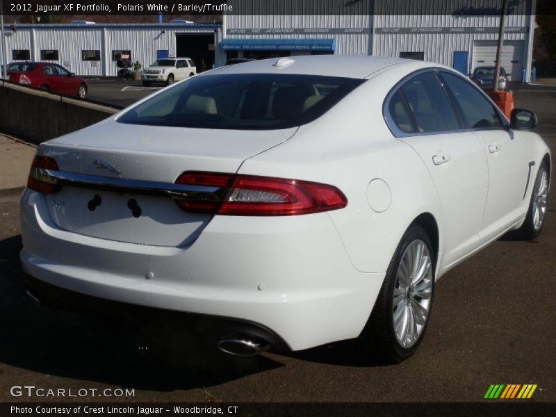 Polaris White / Barley/Truffle 2012 Jaguar XF Portfolio