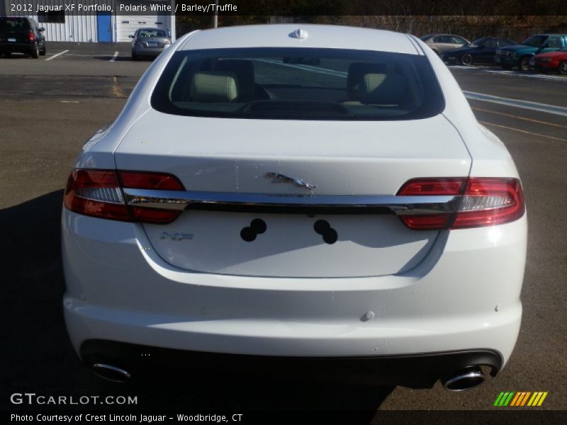 Polaris White / Barley/Truffle 2012 Jaguar XF Portfolio