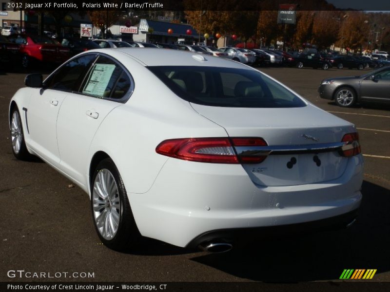 Polaris White / Barley/Truffle 2012 Jaguar XF Portfolio