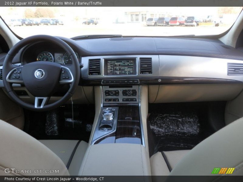 Polaris White / Barley/Truffle 2012 Jaguar XF Portfolio