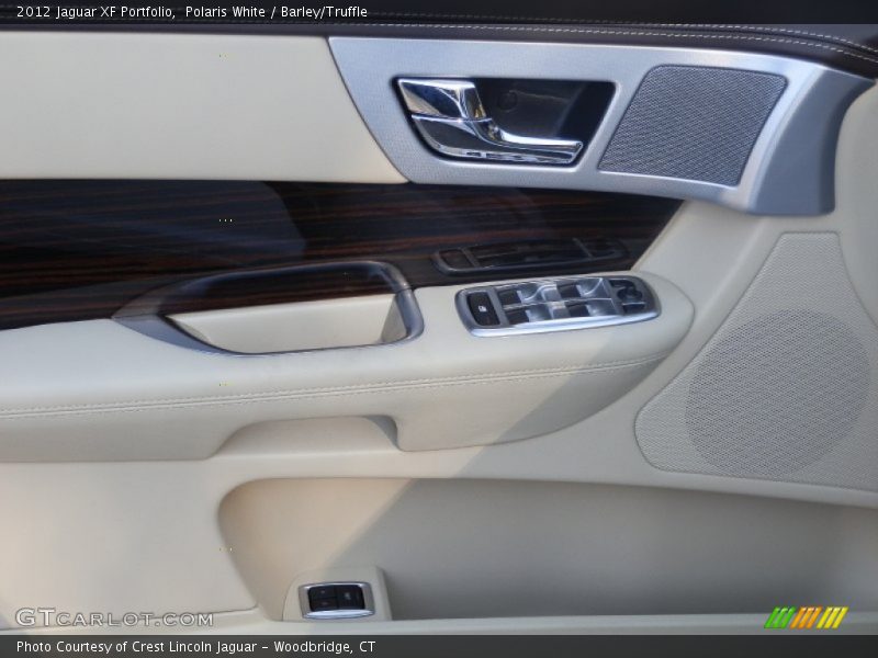 Polaris White / Barley/Truffle 2012 Jaguar XF Portfolio