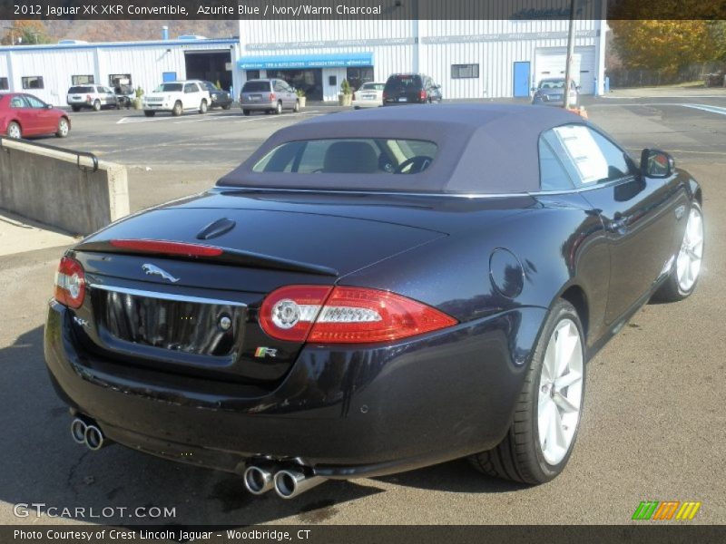Azurite Blue / Ivory/Warm Charcoal 2012 Jaguar XK XKR Convertible