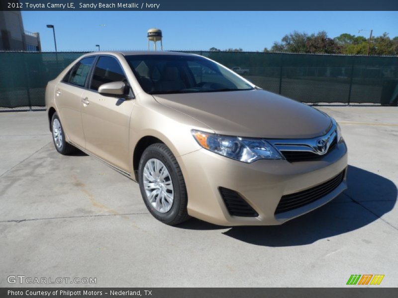 Sandy Beach Metallic / Ivory 2012 Toyota Camry LE