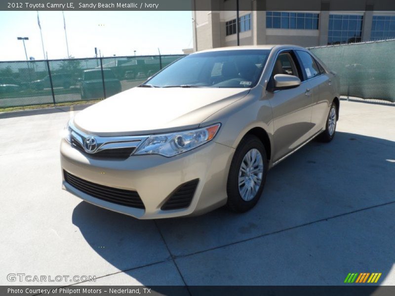 Sandy Beach Metallic / Ivory 2012 Toyota Camry LE