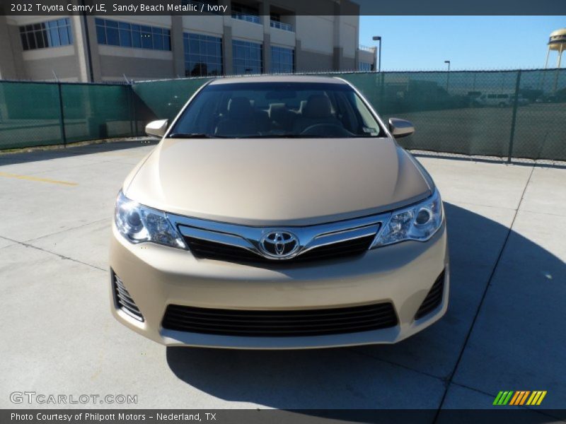 Sandy Beach Metallic / Ivory 2012 Toyota Camry LE