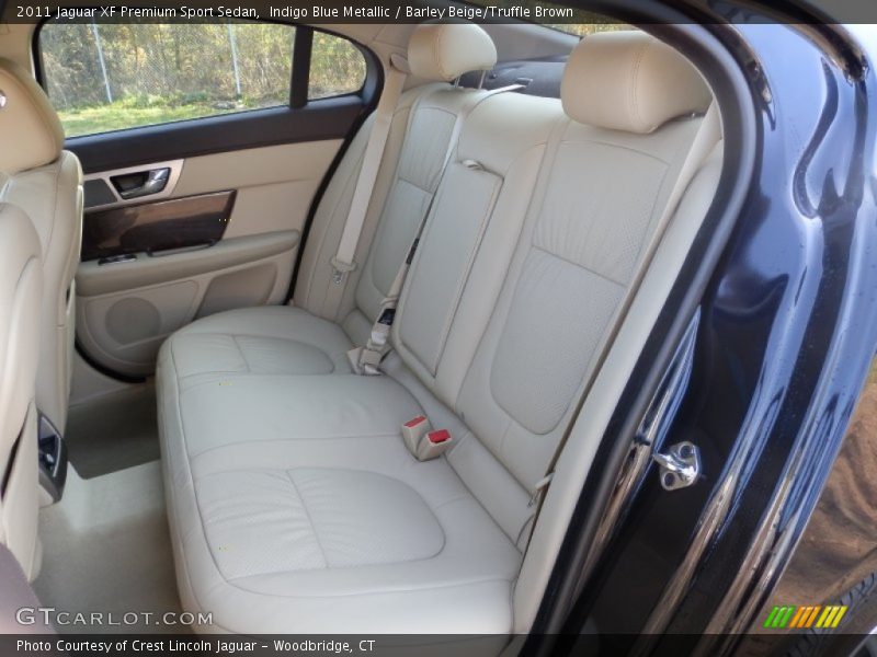 Indigo Blue Metallic / Barley Beige/Truffle Brown 2011 Jaguar XF Premium Sport Sedan