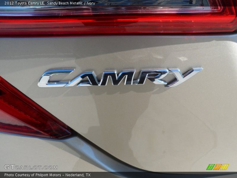 Sandy Beach Metallic / Ivory 2012 Toyota Camry LE