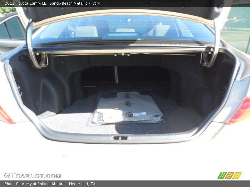 Sandy Beach Metallic / Ivory 2012 Toyota Camry LE