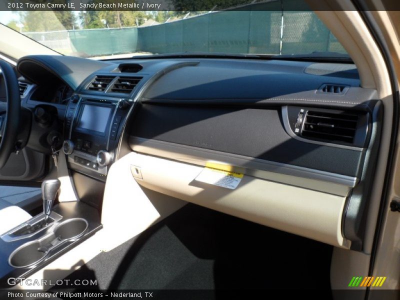 Sandy Beach Metallic / Ivory 2012 Toyota Camry LE