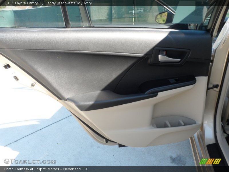 Sandy Beach Metallic / Ivory 2012 Toyota Camry LE