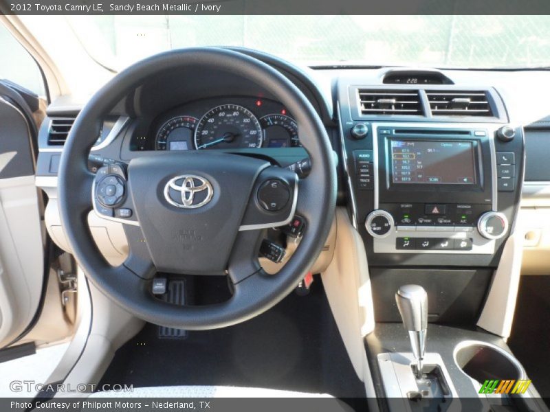 Sandy Beach Metallic / Ivory 2012 Toyota Camry LE