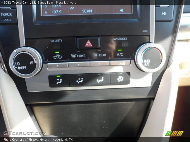 Sandy Beach Metallic / Ivory 2012 Toyota Camry LE