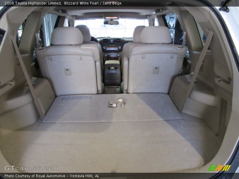 Blizzard White Pearl / Sand Beige 2008 Toyota Highlander Limited
