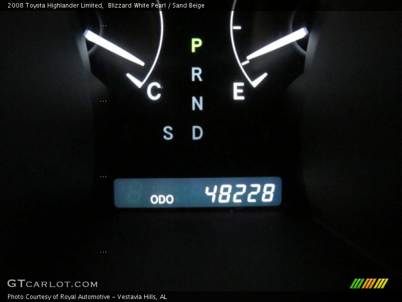 Blizzard White Pearl / Sand Beige 2008 Toyota Highlander Limited